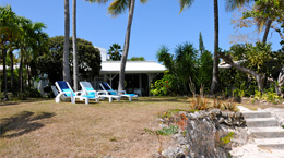 Vue du jardin à partir de la plage